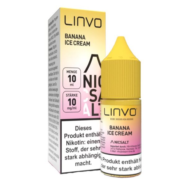 Linvo - Nikotinsalz Liquid - Banana Ice Cream