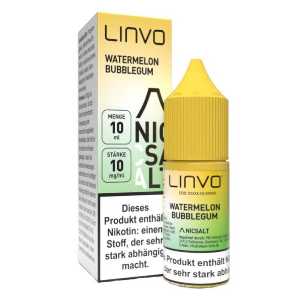 Linvo - Nikotinsalz Liquid - Watermelon Bubblegum