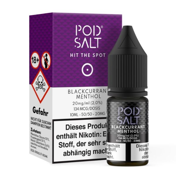 Pod Salt - Blackcurrant Menthol - Nikotinsalz Liquid