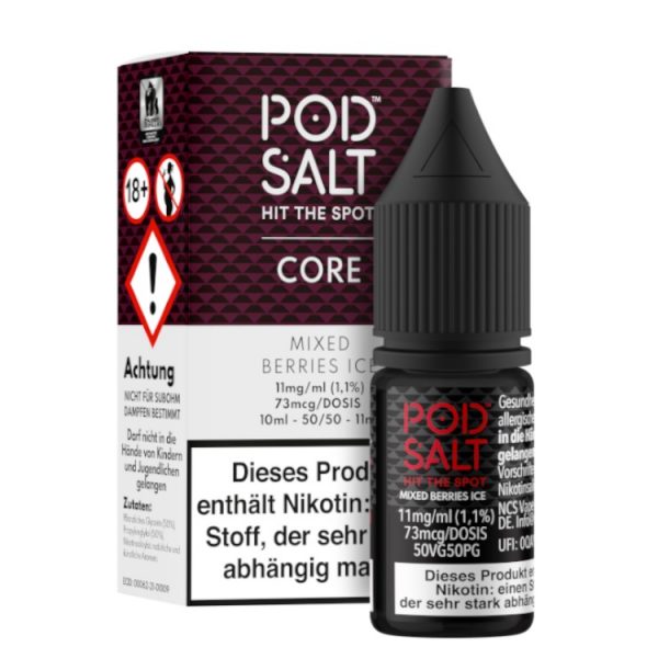 Pod Salt Core - Nikotinsalz Liquid - Mixed Berries Ice