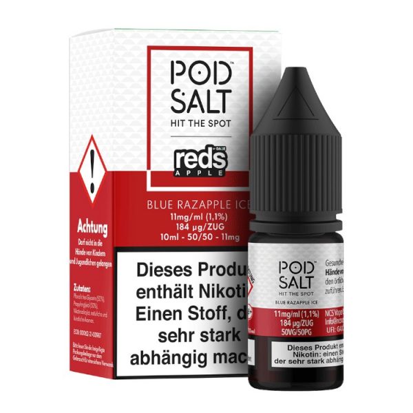 Pod Salt Fusion - Blue Razapple Ice - Nikotinsalz Liquid