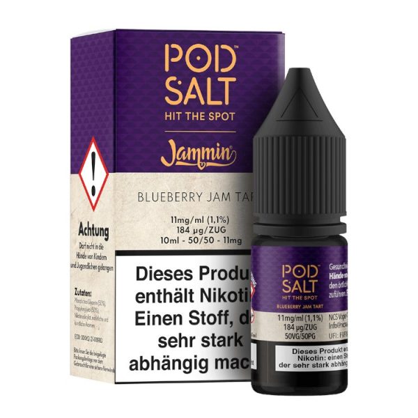 Pod Salt Fusion - Blueberry Jam Tart - Nikotinsalz Liquid