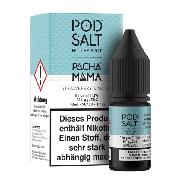 Pod Salt Fusion - Strawberry Kiwi Ice - Nikotinsalz Liquid