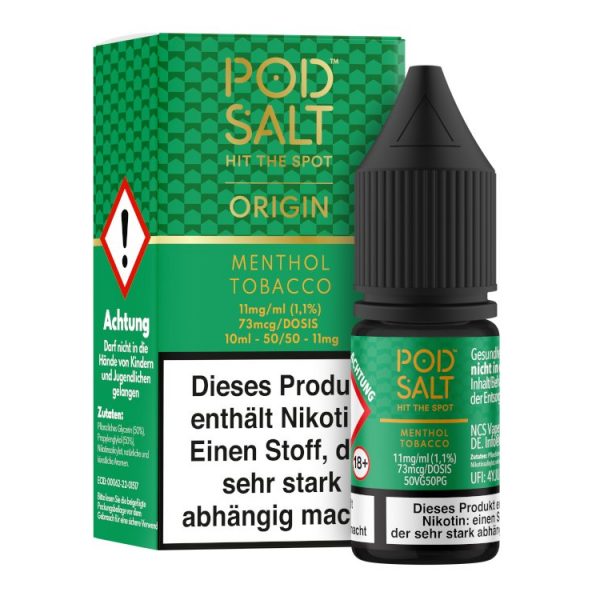 Pod Salt Origin - Menthol Tobacco - Nikotinsalz Liquid