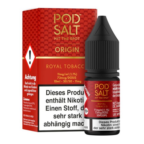 Pod Salt Origin - Royal Tobacco - Nikotinsalz Liquid