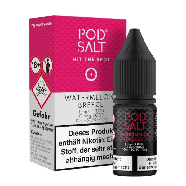 Pod Salt - Watermelon Breeze - Nikotinsalz Liquid