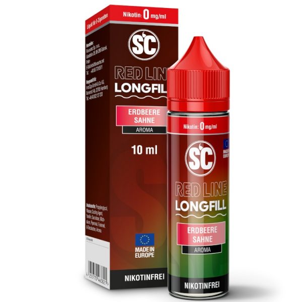 SC - Red Line Longfills 10 ml - Erdbeere Sahne