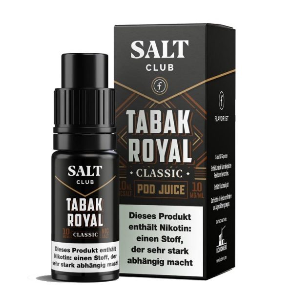 Salt Club - Flavorist Tabak Royal - Nikotinsalz Liquid - Classic