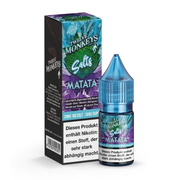 Twelve Monkeys - Iced - Nikotinsalz Liquid - Matata