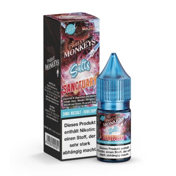 Twelve Monkeys - Iced - Nikotinsalz Liquid - Sanctuary