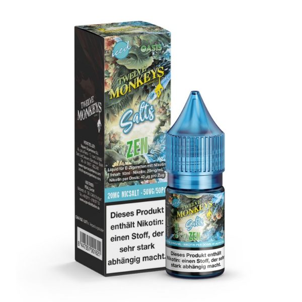 Twelve Monkeys - Iced - Nikotinsalz Liquid - Zen
