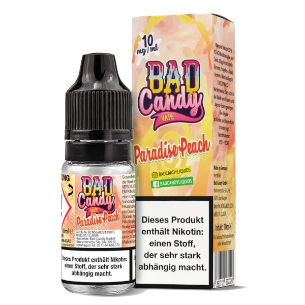 Bad Candy Liquids - Paradise Peach - Nikotinsalz Liquid