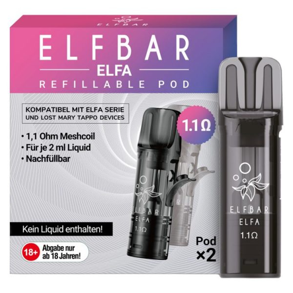 Elfbar - Elfa Leer-Pod (2 Stück pro Packung)