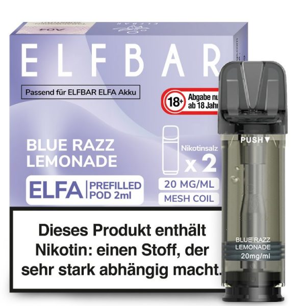 Elfbar Elfa Pod 20mg/ml (2 Stück) - Blue Razz Lemonade