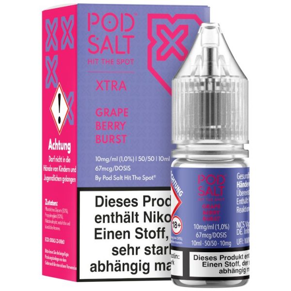Pod Salt X - Nikotinsalz Liquid  - Grape Berry Burst