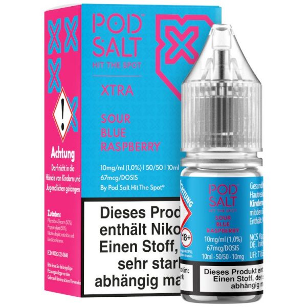 Pod Salt X - Nikotinsalz Liquid  - Sour Blue Raspberry