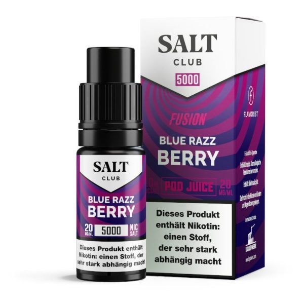 Salt Club - 5000 - Nikotinsalz Liquid 20 mg/ml - Blue Razz Berry