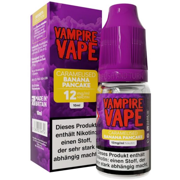 Vampire Vape - Dessert Collection - E-Zigaretten Liquid - Caramelised Banana Pancake
