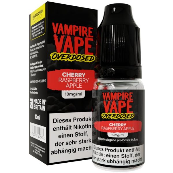 Vampire Vape - Overdosed - Nikotinsalz Liquid - Cherry Raspberry Apple