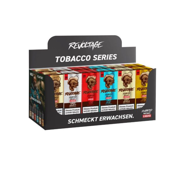 Revoltage - Tobacco Series Display bestückt 20 mg/ml (12 Artikel)