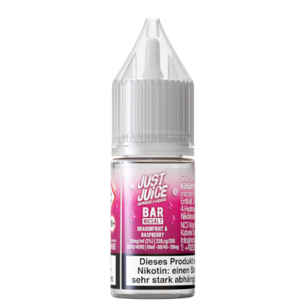 Second image of Just Juice - Bar - Nikotinsalz Liquid - Dragonfruit & Raspberry