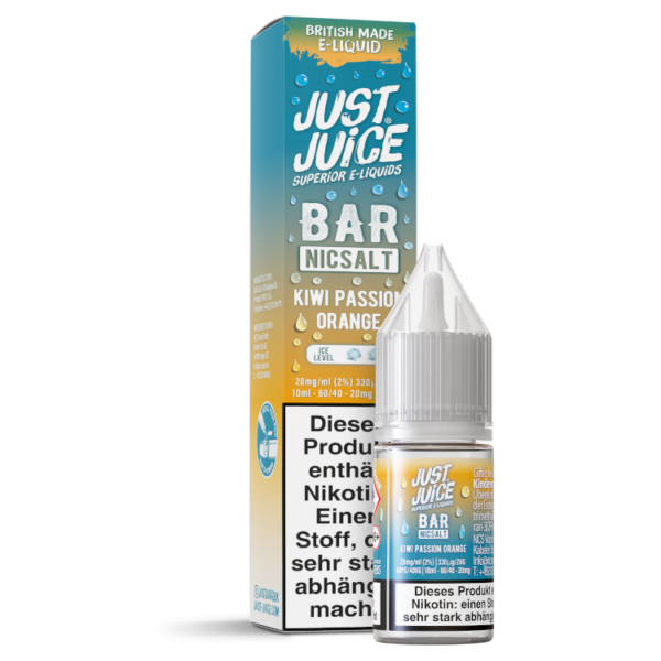 Just Juice - Bar - Nikotinsalz Liquid - Kiwi Passion Orange