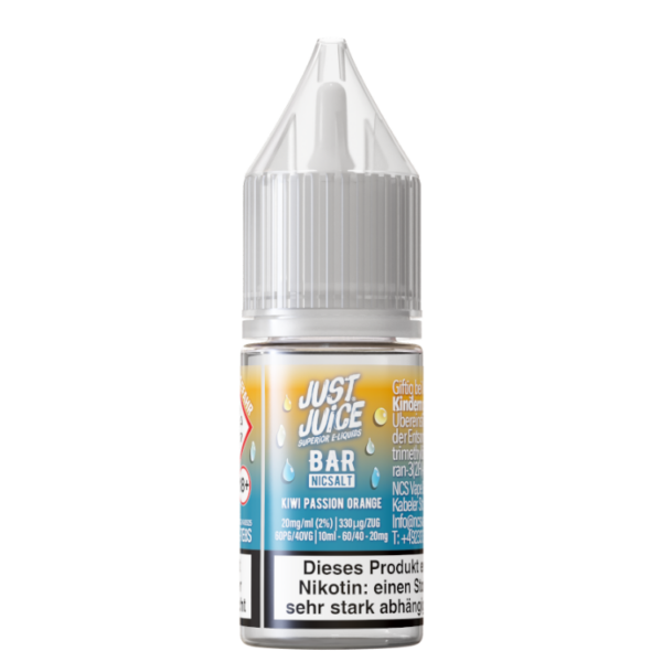 Second image of Just Juice - Bar - Nikotinsalz Liquid - Kiwi Passion Orange