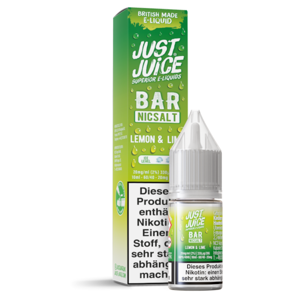 Just Juice - Bar - Nikotinsalz Liquid - Lemon & Lime